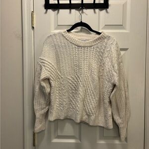Old Navy Cream Cable Knit Sweater